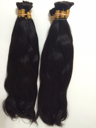 Cabelo Humano Natural Liso 55cm 50g