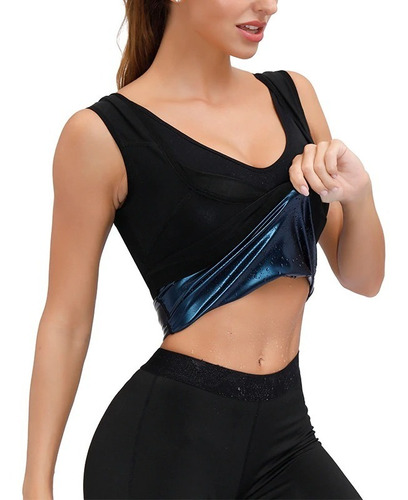 Imagen 4 de 10 de Polera Reductora Faja Modeladora Para Mujer Hombres