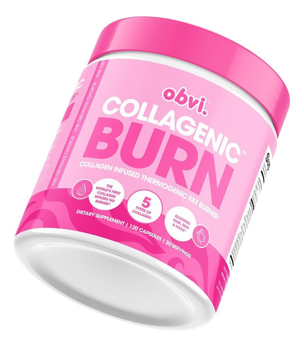 Obvi Collagenic Burn Colágeno Quema Grasa X 120 Cáps