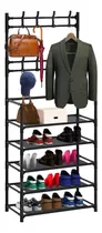 Comprar Organizador De Zapatos Zapatero 5 Niveles Con Perchero
