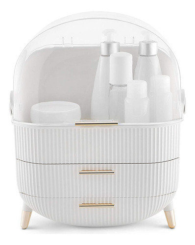Massy Egg Shape(oval) Makeup Storage Box, Countertop Portab. Color MBOX-Ship From California
