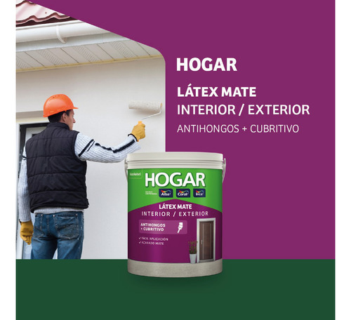 Latex Alba Interior Exterior 10 Lts Blanco - Antihongos