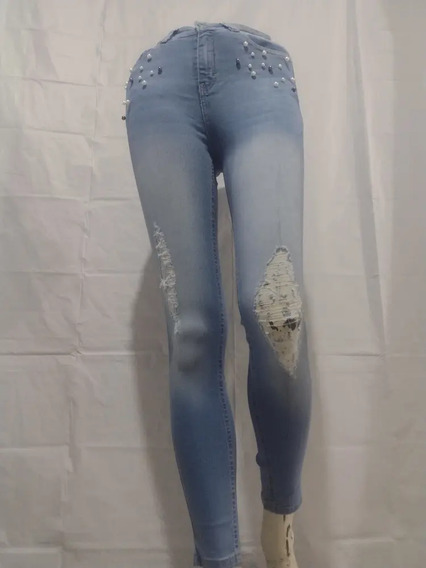 Jeans Skinny Stone Alto | Cuidado con el Perro