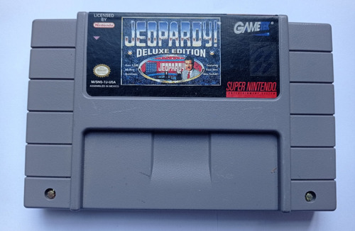 Jeopardy Snes Gametek Tiger Super Nintendo