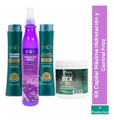 Kit Capilar Rocco Colágeno Revitaliza Y Reestructura