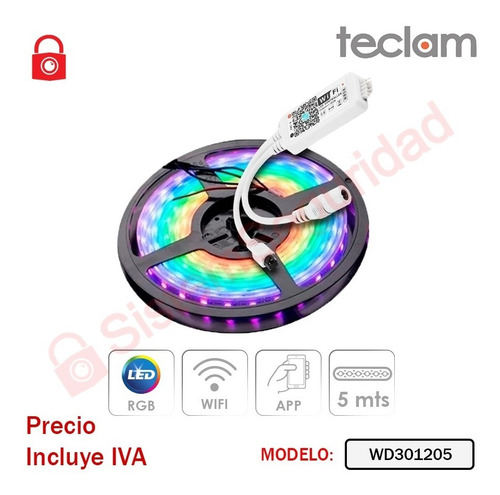 Imagen 8 de 10 de Equipos Inteligentes Tuya Smart Alarma Wifi Foco Magnetico