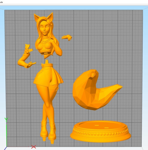 Lol Kda All Out Ahri Archivo Stl Para Impresión 3d