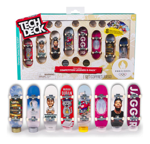 Tech Deck Paris 2024 Olympic Games 8 Patinetas Spin Master