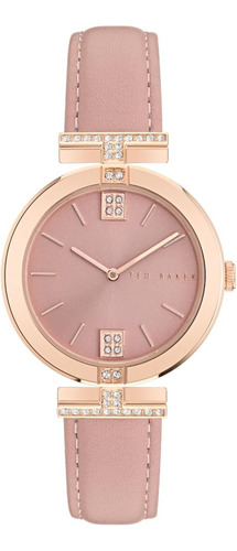 Reloj Ted Baker Para Mujer Con Correa De Cuero Vegano Rosa (