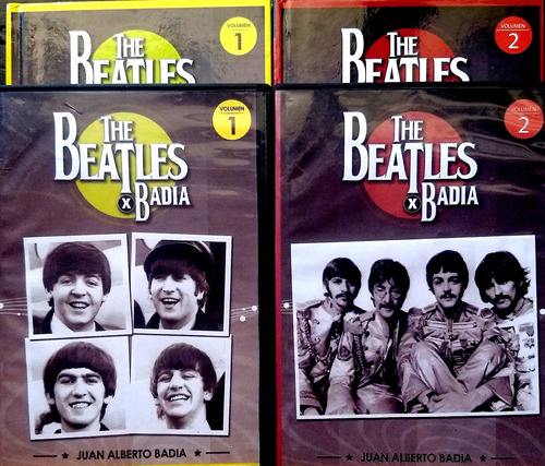 The Beatles Por Badía Vol. 1 Y 2 Libros Con Sus 2 Dvd's