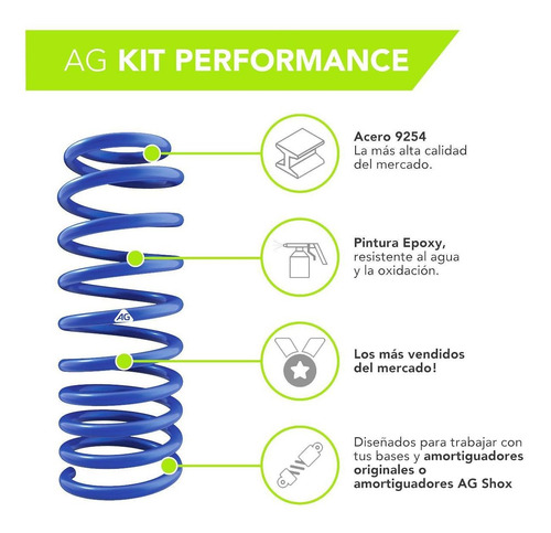 Imagen 3 de 6 de Resortes Ag Kit Performance Mini Cooper F56 14+