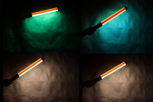 Bastão Led Nicefoto Tc-288 Rgb Wand Light Bi-color Fonte Cor da estrutura Branco