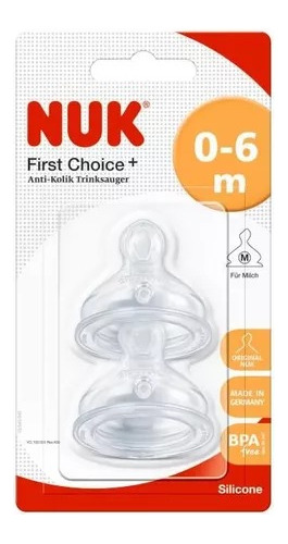 Nuk First Choice Plus Tetina De Silicona  2uds Fc