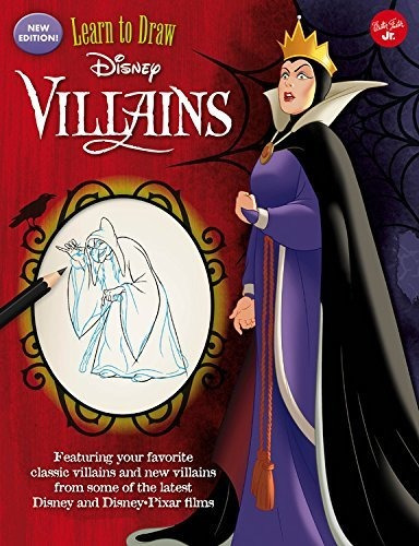 Libro Learn To Draw Disney Villains: New Edition! Featurin