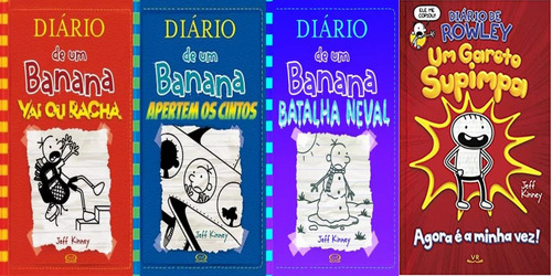 Diario De Um Banana 11 12 E 13 + Diário De Rowley Um Garoto Supimpa 1, De Jeff Kinney. Diário De Um Banana Editorial 224, Edición 1 En Português