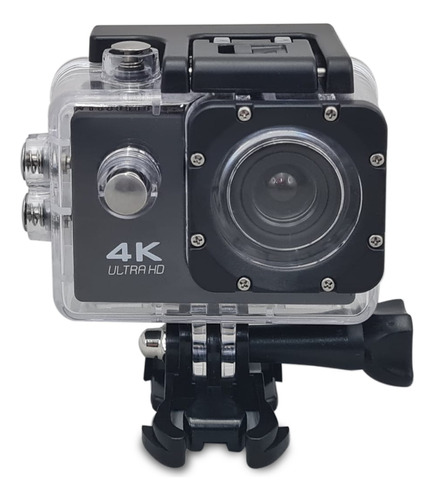 Camara Accion Sports Hd 4k Negro Sumergible 