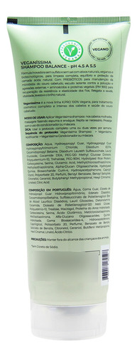 K.pro Shampoo Balance Veganíssima Vegano Sem Sal 240ml