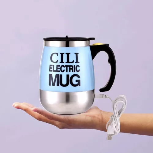 Taza Batidora Licuadora Mezcla Usb Recargable Acero Inox