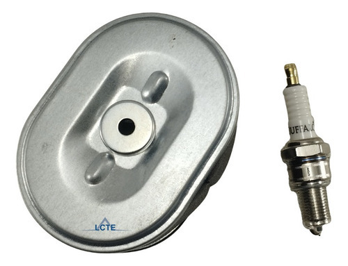 Filtro De Ar Motor + Vela 5.5 6.5 7.0 Buffalo Branco Honda