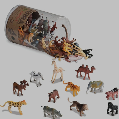 Animales Salvajes Miniatura 60 Pcs De 5cm