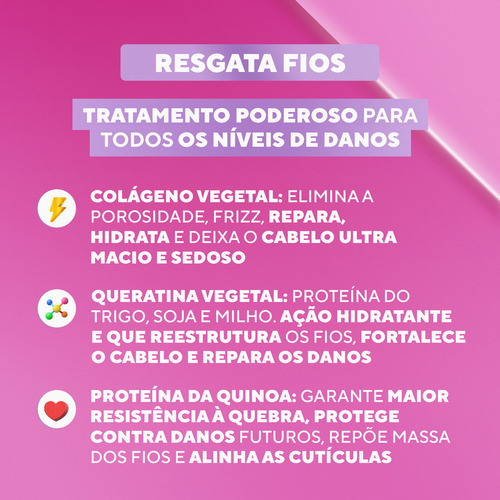 Creme De Pentear Vegano Resgata Fios Dabelle 270g