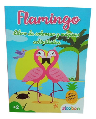 Libro De Actividades Y Colorear Unicornio/flamingo Sicoben