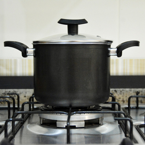 Caldeirão 16 Alumínio Antiaderente Cozillar 2.49l Cor Preto