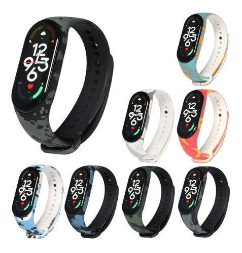 Correas Manillas Pulsos Camufladas Mi Band 6 / Mi Band 5