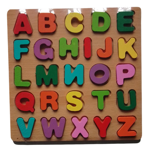 Puzzle Dreamsport M363 Letras Y Numeros 25 Bloques Madera