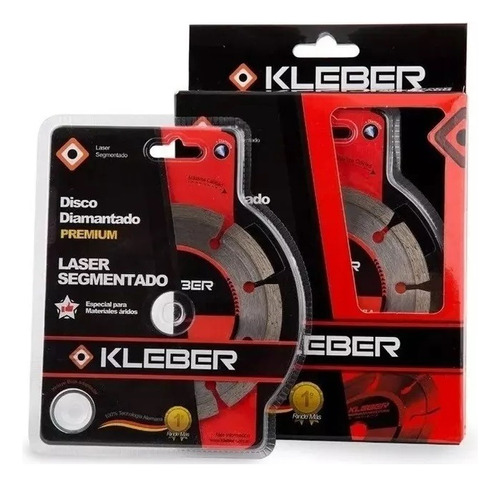 Disco Laser Diamantado Segmentado 180mm Premium Kleber