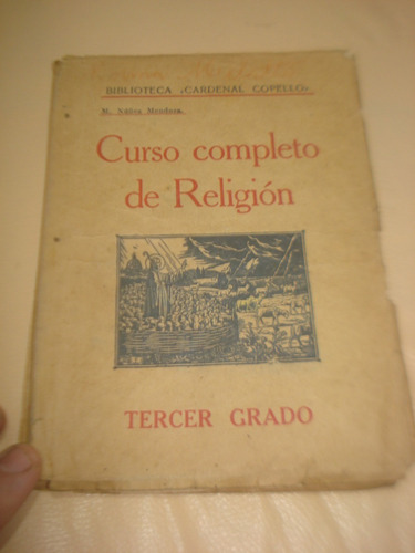 Curso Completo De Religion Tercer Grado Copello 1942