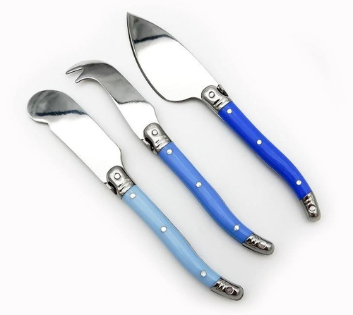 Set 3 Cuchillos De Queso Montpellier Azul - Kw Kitchenware