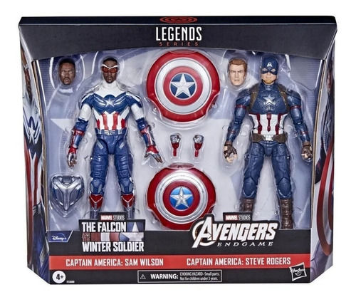 Capitán América Steve Rogers Sam Wilson Marvel Legends Hasbr
