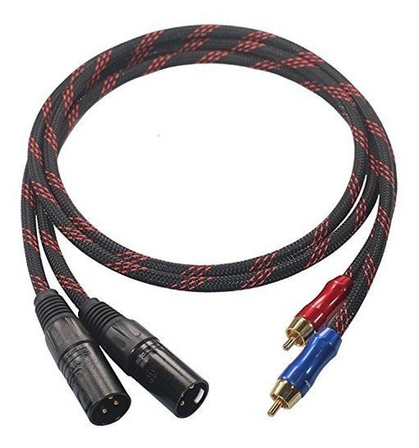 Cable Hifi Xm-r4-1 2 Xlr Macho A Rca Cables Macho De Calidad