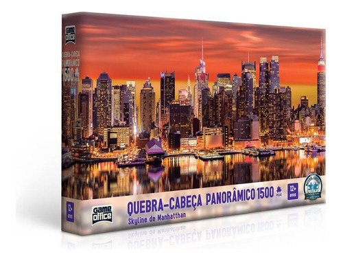 Quebra-cabeça Skyline De Manhattan 1500 Peças Toyster