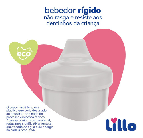 Kit 3 Copos Infantil Antivazamento Colors Max 320ml Rs Lillo