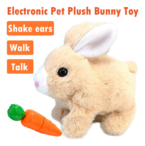 Peluche Electrónico Walking Wiggle Con Forma De Conejo
