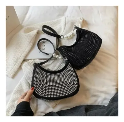 Cartera bolsa cruzada MMX Bag Brilho dise o liso de gamuz n y
