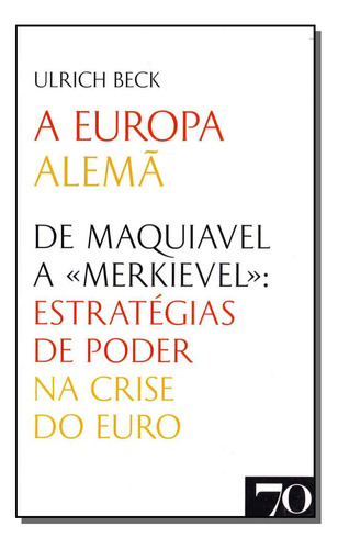 Libro Europa Alema A De Beck Ulrich Edicoes 70