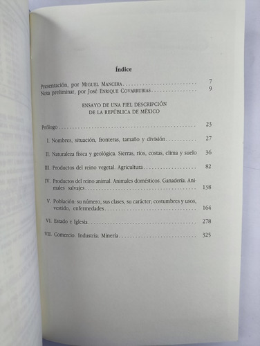 Libro Ensayo De Una Fiel Descripción De México 1 203n1 (Usado)