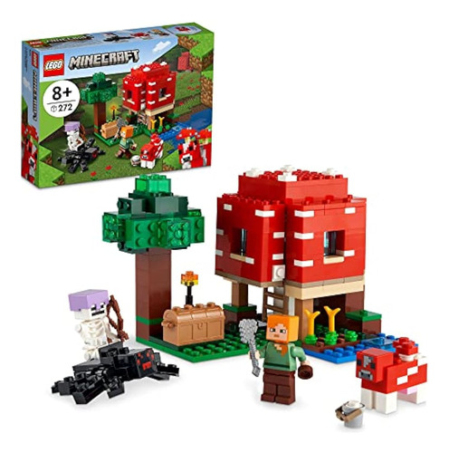 Lego Minecraft Kit De Construcción The Mushroom House 21179;