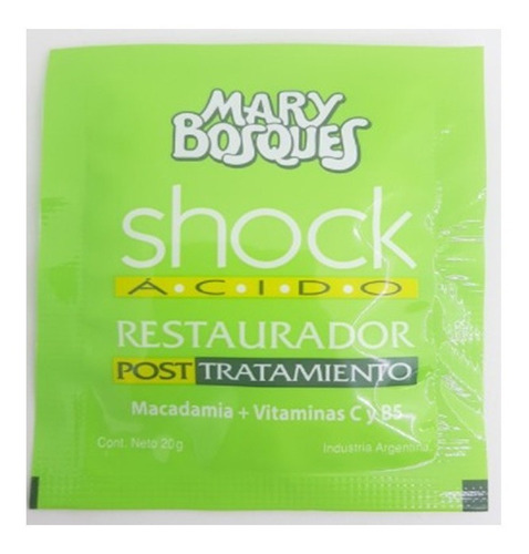 Shock Acido Restaurador Posttratamiento Macadamia Vitaminas