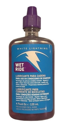 Lubricante Cadena White Lightning Wet Ride 4 Oz - Palermo