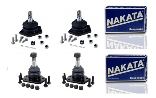 Kit 4 Pivô Suspensão Superior  Inferior Blazer 2005 Nakata