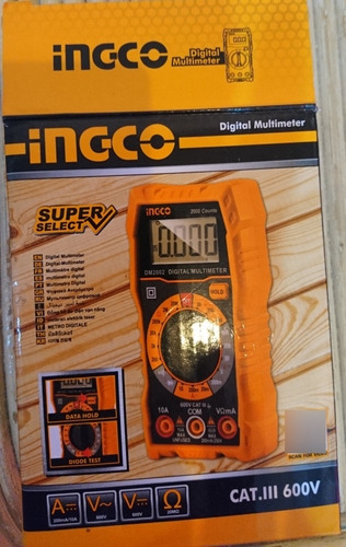 Multimetro Tester Digital Profesional Marca Ingco, Nuevo. 