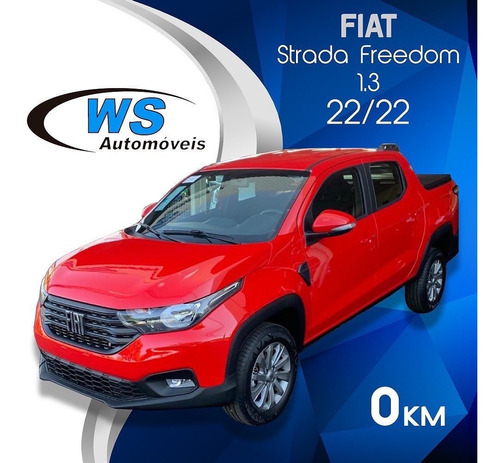 Imagem 1 de 10 de Fiat Strada Freedom 1.3 Vermelho 2022
