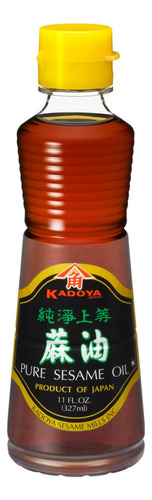 Aceite de sesamo puro Ajonjoli Kadoya 327ml Japón