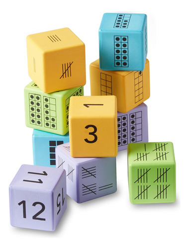 Representación Múltiple De Dados De Espuma Hand2mind Para El