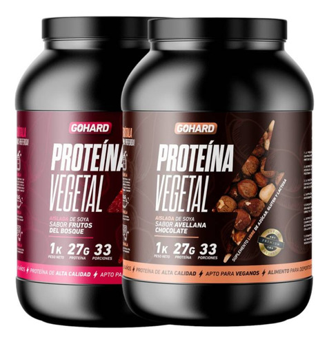 Pack 2 Proteínas Gohard (elige Tu Sabor)