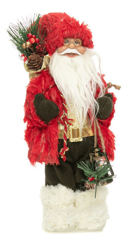 Papai Noel Boneco Natalino 30cm Enfeite Luxo Decoracao